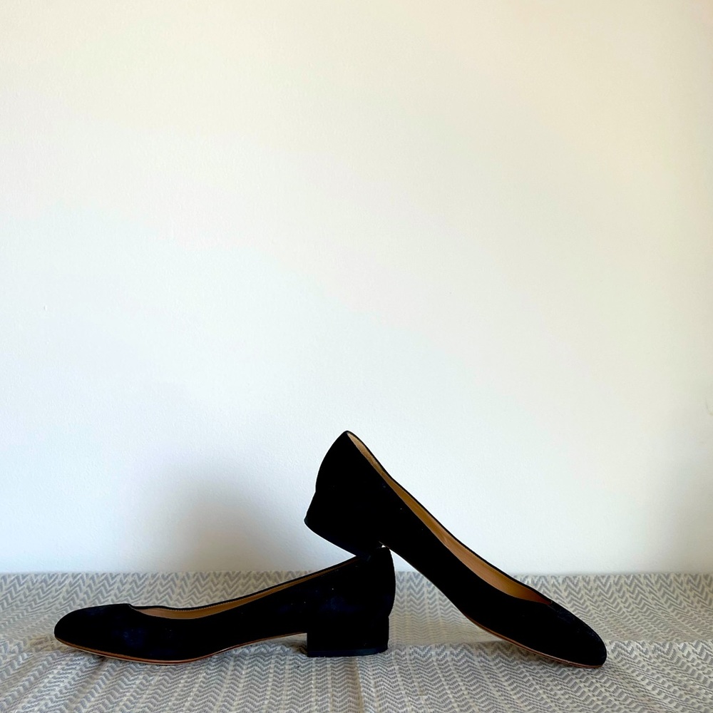 FRANCESCO RUSSO ROUND-TOE BALLERINA SHOE